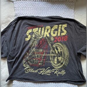 Black Hills Rally Sturgis 2018 Women’s Cut-Off Tee